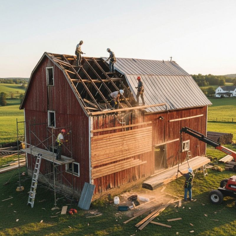 Local Barn Roof Painting pros at work