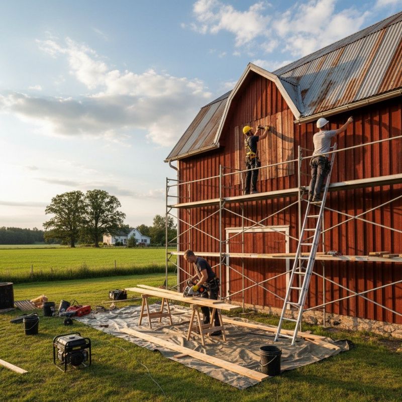 Barn Roof Painting