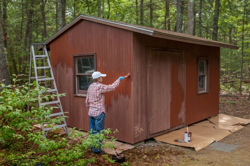 Preparing Barn Roof for Painting
