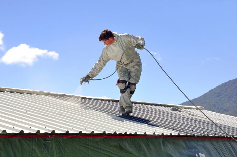 Barn Roof Painting in Progress